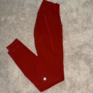Lululemon Athletica Rust Invigorate Tights